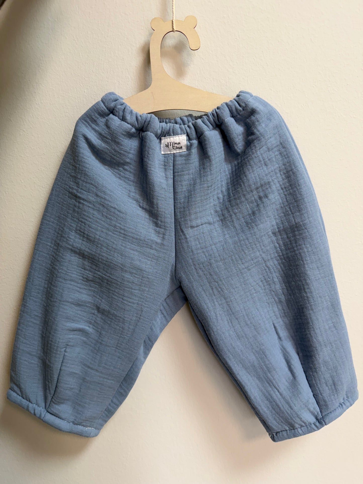 pantalon oversize azul