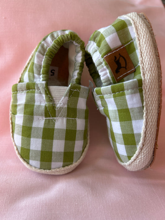 Alpargata Vichy verde oliva
