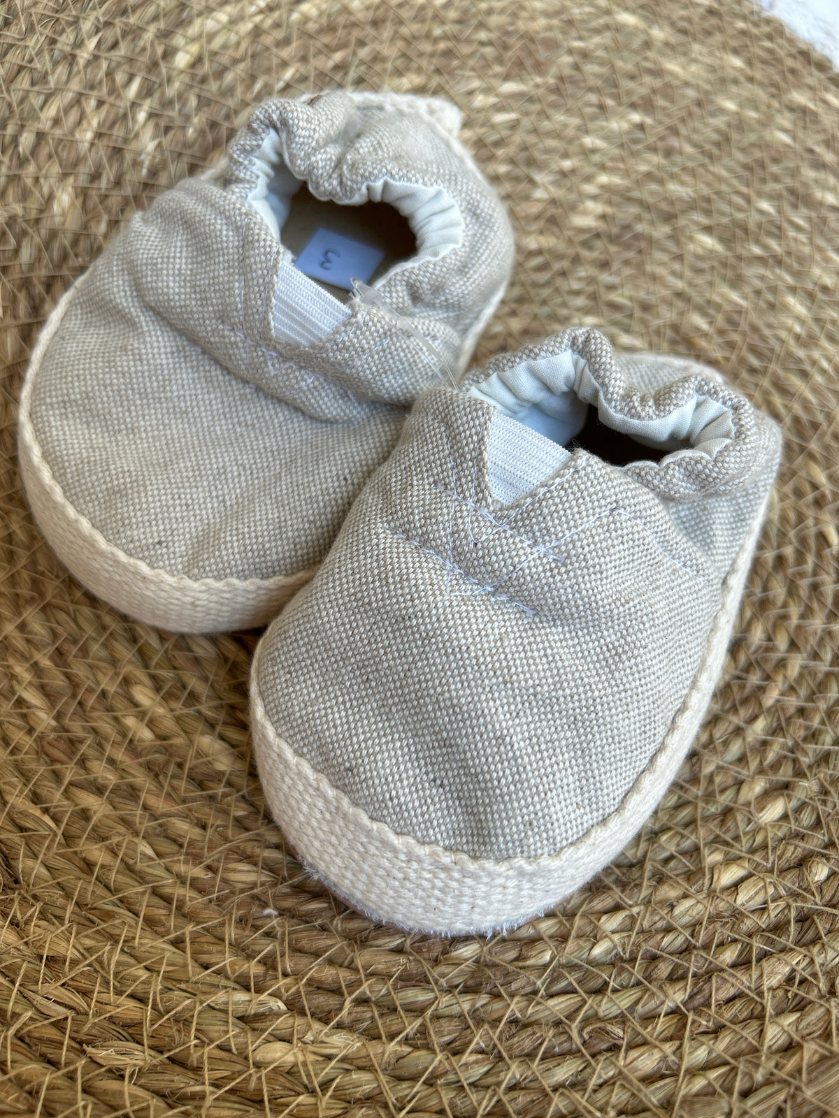 Alpargata lino beige