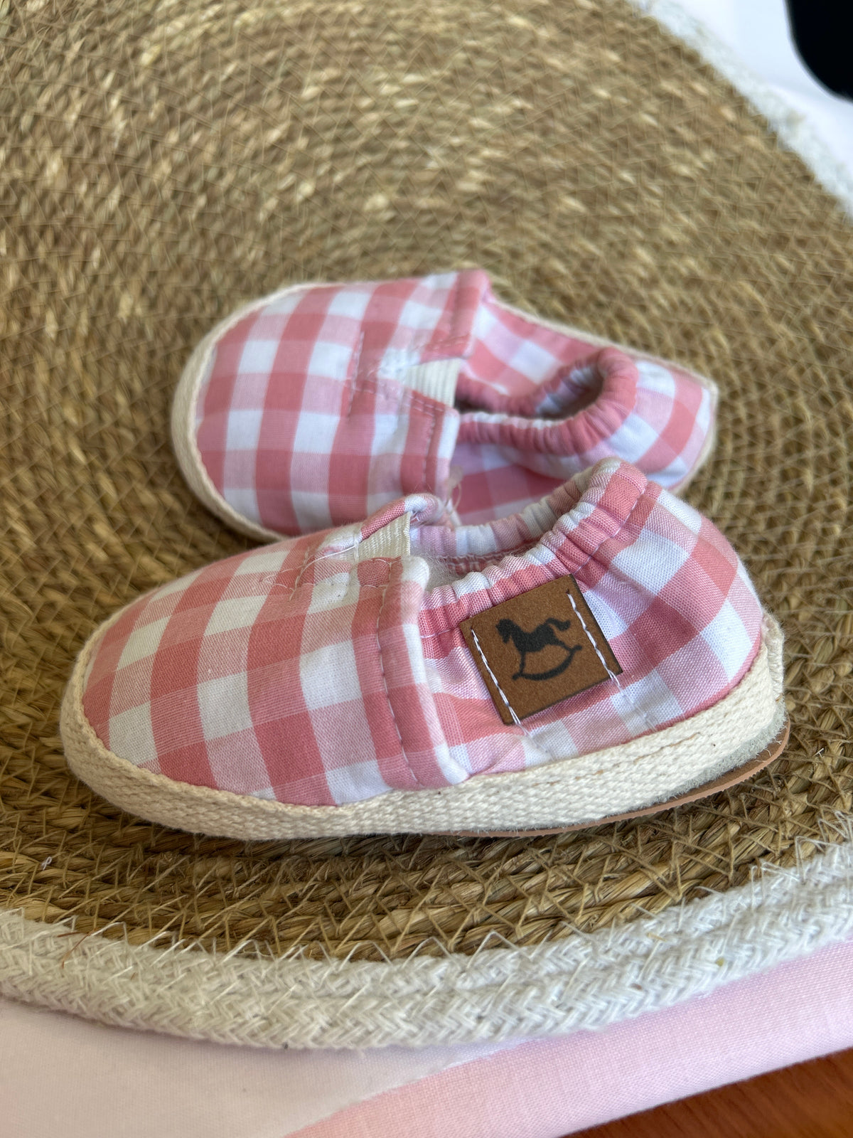 Alpargata Vichy rosa