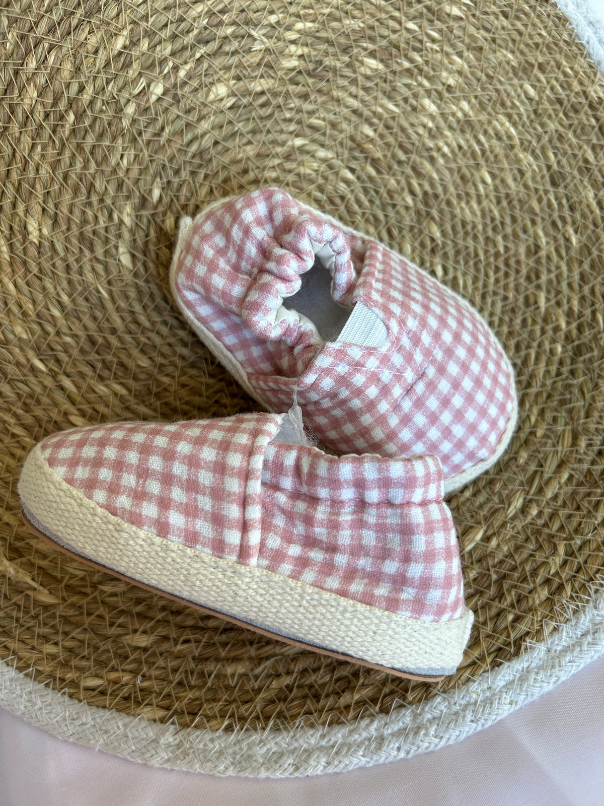 Alpargata Vichy rosa
