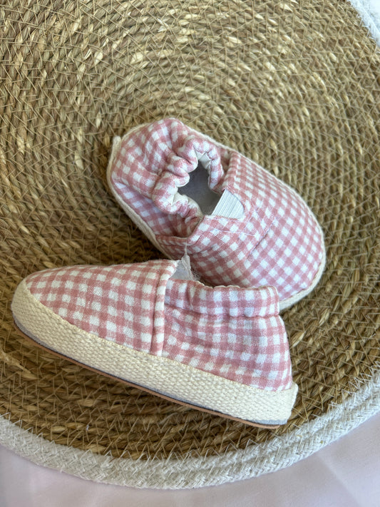 Alpargata Vichy rosa