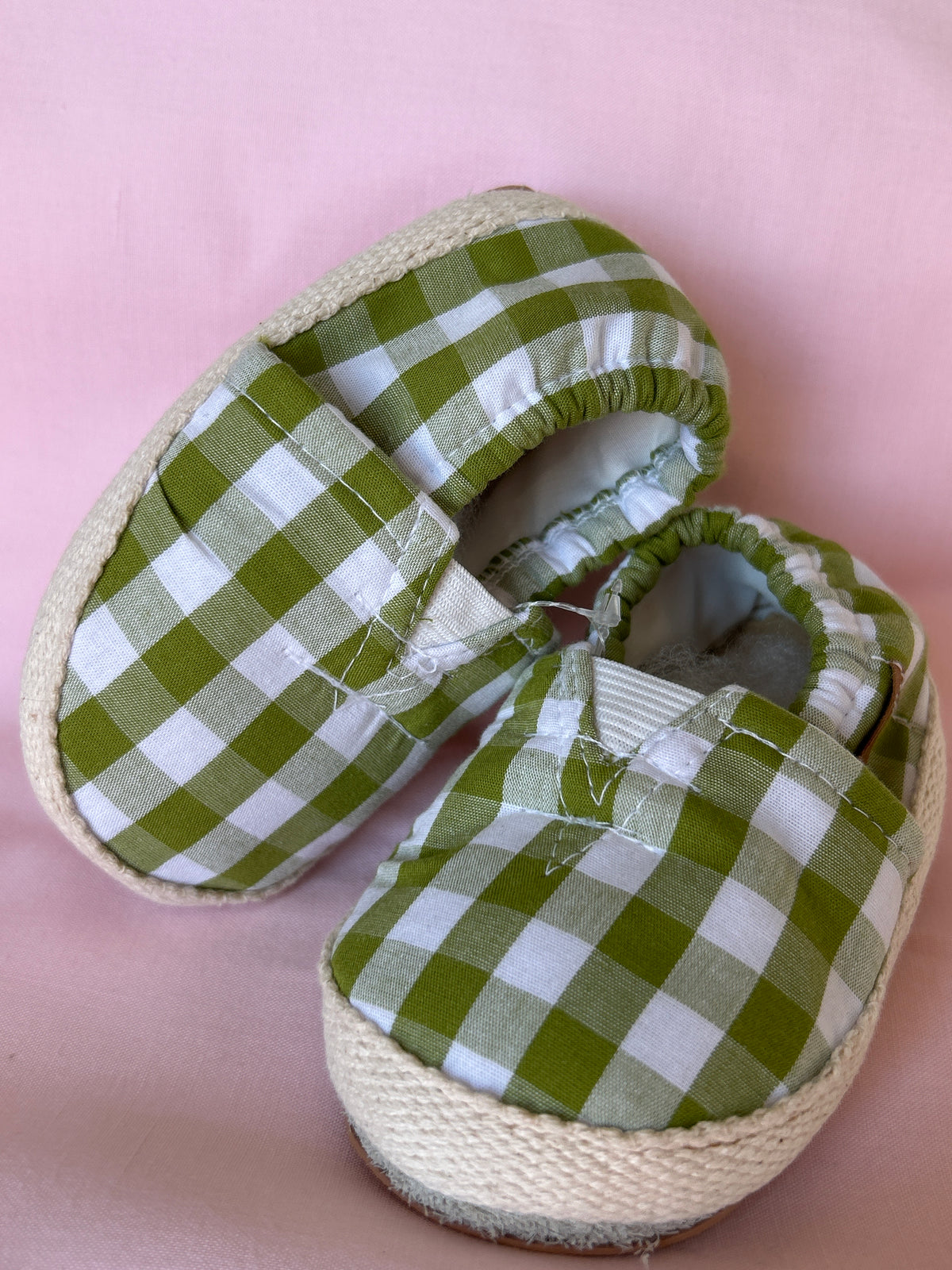 Alpargata Vichy verde oliva