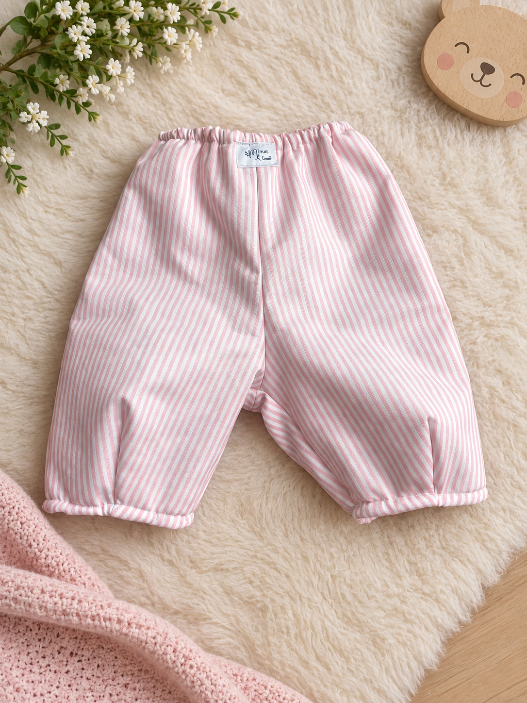 pantalon oversize rayas rosa