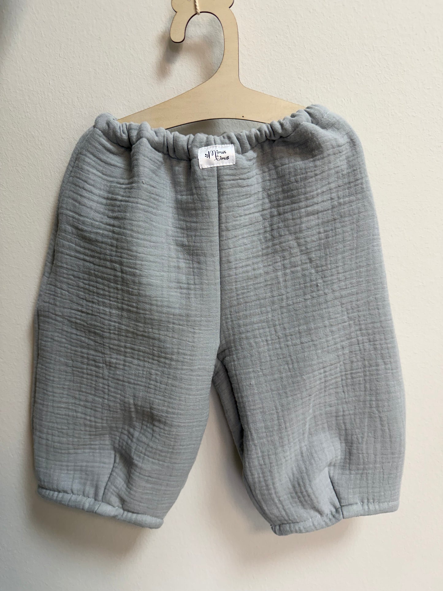 pantalon oversize gris