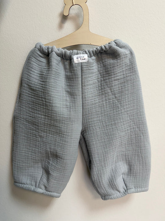 pantalon oversize gris